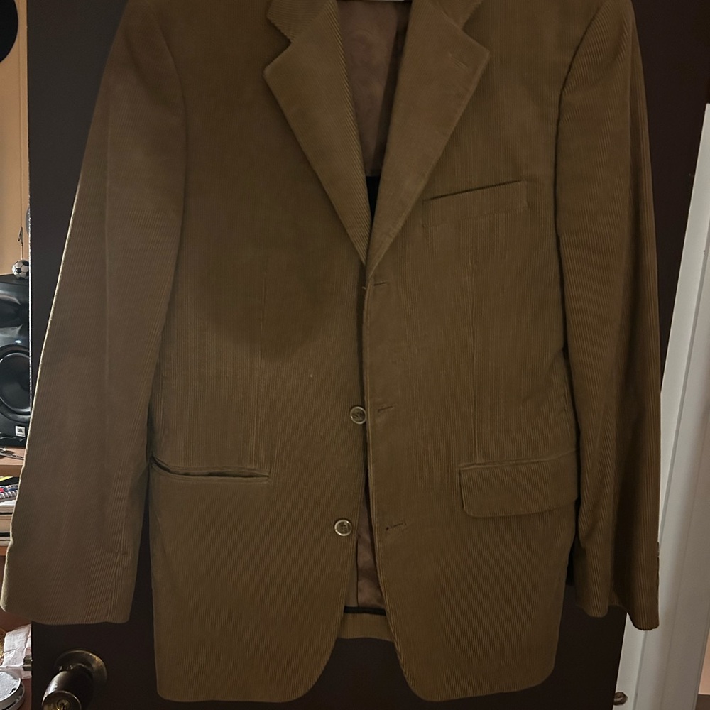 Tasso Elba Tan Corduroy Blazer